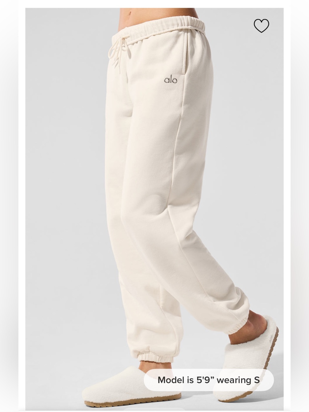 NWT! ALO Yoga Accolade Sweatpant in Ivory - Picture 3 of 9
